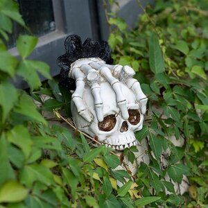 Skull Halloween Home Decor Statue